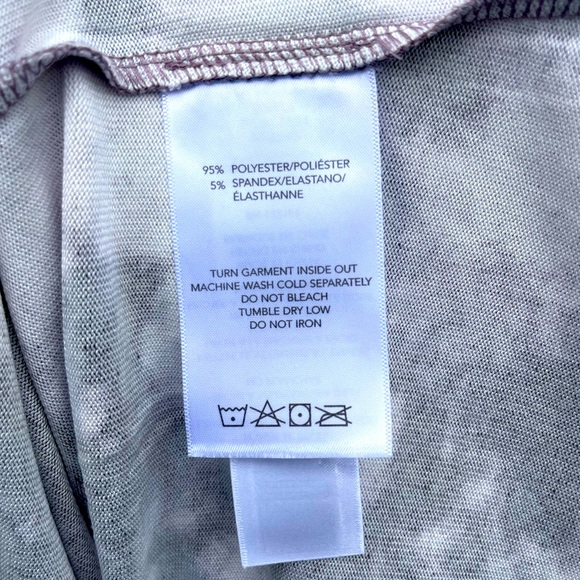 NWT Sz lg Cozy purple/black tie dye shirt, buttery soft casual, lounge,or pajama - Picture 5 of 5